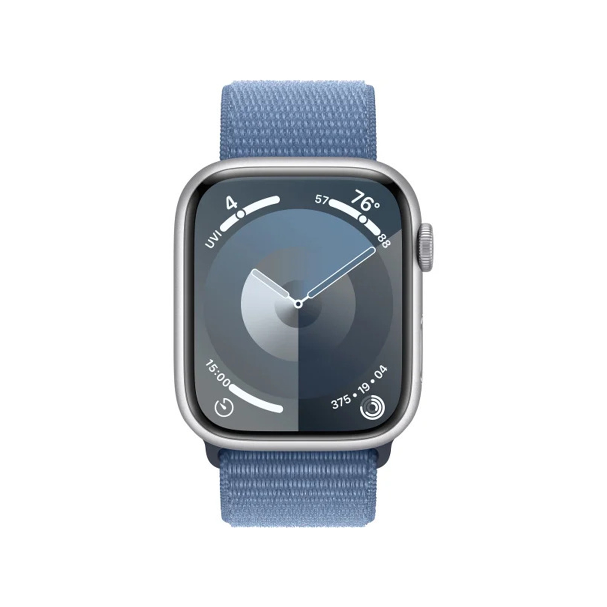 Apple Watch Series 9 GPS 45mm Silver Aluminum Case w. Winter Blue S. Loop (MR9F3) б/в